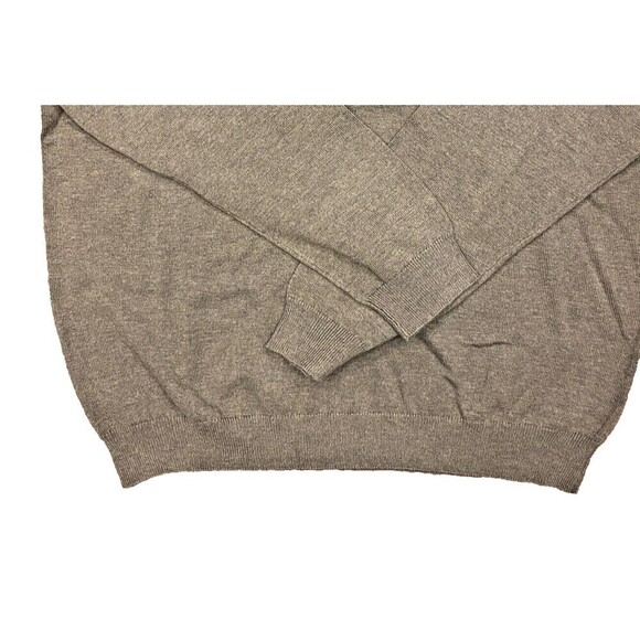 Roundtree & Yorke Mens Sweater 1/4 Zip Mock Neck Sage Green Knit Pullover Size L - Picture 6 of 8